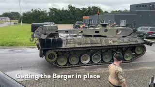 Trying to move the Leopard 2A4 with the Leopard 1 Berger  LEOPARD 2 tank puts up at fight [upl. by Sigfried]