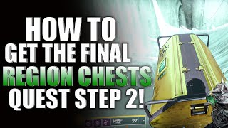 Destiny 2 How To Get Six Region Chest For FYNCH Quest Step In The Throne World For The Witch Queen [upl. by Rudman]