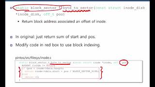 Week14 Pintos Project4 filesystem2 Front part [upl. by Bartholemy308]