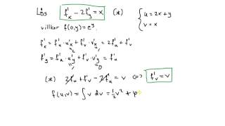 Differentialkalkyl flerdim del 8  kedjeregeln partiell differentialekvation [upl. by Vanny207]