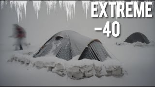 EXTREME Winter Cold Snow Storm Camping 50° Solo Camping 4 Days  ALASKAN [upl. by Nahta]