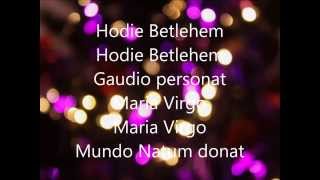 Hodie Betlehem Polish Christmas Carol Sung in Latin [upl. by Nosa]