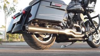 VTWINNOWCOM Product Spotlight  Bassani Road Rage B4 2Into1 Bagger Exhaust [upl. by Oned974]