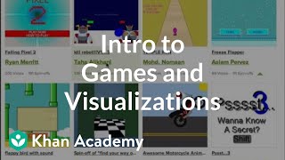 Intro to Games and Visualizations  Computer programming  Khan Academy [upl. by Odnuges]