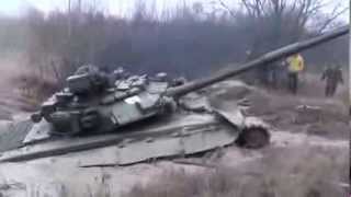 Russian tank T 90 1000HP stuck in the mud [upl. by Jeramie]