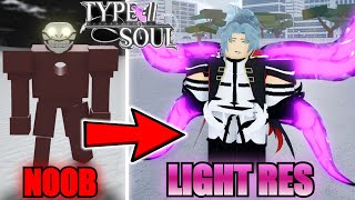 Going From Noob To Mythical Light SEGUNDA In Type SoulRoblox [upl. by Odlo]