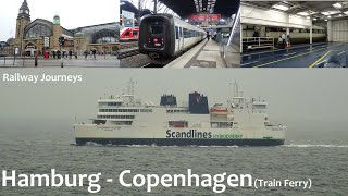 Hamburg  Copenhagen  Train Ferry Railway Journeys [upl. by Yerfej]