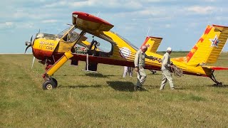 Vertical Landing PZL104 Wilga35A [upl. by Theo337]