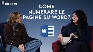 👩🏼‍💻Come NUMERARE le pagine su WORD della tesi di laurea saltando indice e frontespizio [upl. by Madaras]