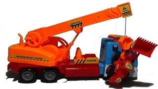 Gruas infantiles y Coches para niños ✓ Camiones de juguete trabajando para niños [upl. by Laure]