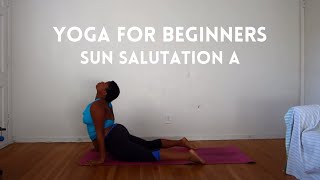 Sun Salutation A Surya Namaskara A [upl. by Nonnelg]