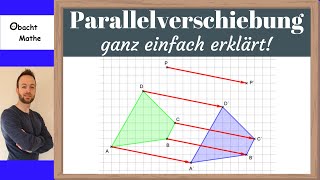 Parallelverschiebung  ganz einfach erklärt mit Beispielen  ObachtMathe [upl. by Bryner]