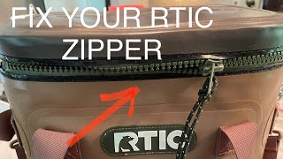 RTIC Cooler Zipper Replacement  Zipper fixed [upl. by Henrik425]