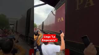 ¡YA LLEGÓ  Así fue el paso de la locomotora quotLa emperatrizquot por Cuautitlán Izcalli [upl. by Adniuqal]