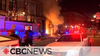 Arrests made in Old Montreal fire that killed 2 staying in hostel [upl. by Melli]