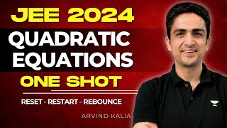 Quadratic Equations One Shot  JEE Main 2024  RRR [upl. by Zaid]