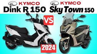 Kymco Dink R 150 vs Kymco Skytown 150  Side by Side Comparison  Specs amp Price  2024 [upl. by Downe]