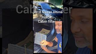 Hack cabin filter 2018 Altima  how to replace cabin filter [upl. by Vijnas377]