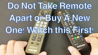 How to Fix Any TV Remote Not Working Power Button or other Buttons Not Responsive Ghosting [upl. by Woodson]