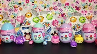 Disney Surprise Toys Dlectable Eggs amp Tsum Tsum Color Pop Blind Bags Opening [upl. by Neelyar]