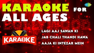 Karaoke for All Ages with Lyrics  Lagi Aaj Sawan Ki  Jab Chali Thandi Hawa  Old is Gold [upl. by Aloysius73]