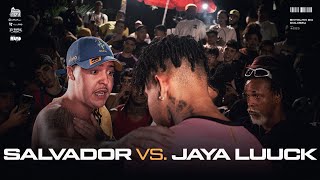 ROUND ABSURDO 🔥 SALVADOR DA RIMA E JAYA LUUCK BA  SEMI FINAL  BATALHA DO COLISEU  EDIÇÃO 203 [upl. by Lesly373]