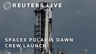 LIVE SpaceX Polaris Dawn crew launches for first private spacewalk mission  REUTERS [upl. by Leavy754]