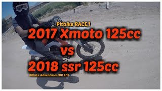 SSR 125 vs Xmoto 125 RACE  Pitbike Adventures S01 Ep01 [upl. by Lexi]