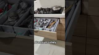 Kitchen 5 organiser cutlery kitchen cutlery tray model kitchen work interior subscribe [upl. by Rodge]