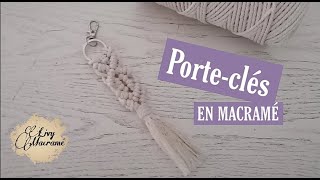 DIY porteclés en macramé 5  Livy Macramé [upl. by Ramahs]