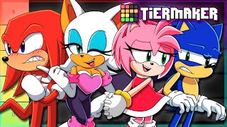 Who is the best boyfriend  Amy amp Rouge Rank Sonic Boys FT Tails [upl. by Ellebasi]