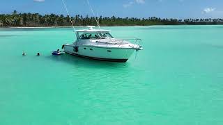 PALMILLA BEACH  SAONA ISLAND  Private yacht 2024 [upl. by Glynda919]