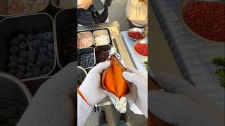 Baked sweet potatoes and roasted pears streetfood foodie tasty food delicious deliciousfood [upl. by Airotahs]