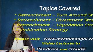 CA Inter  Strategic Management  Corporate level strategy – Chapter 4 Part 3 By CA Meeta Mangal [upl. by Granlund]