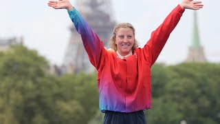 OLYMPIC silver medalist Julie Derron 🇨🇭 REFLECTS on PARIS 2024  World Triathlon [upl. by Chaiken]