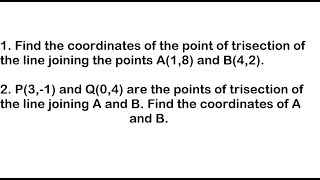 Point of trisection ll section formula class 9 ll IR Simkhada [upl. by Danas]