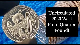 UNCIRCULATED 2020 WEST POINT QUARTER FOUND IN BANK ROLL [upl. by Damour]