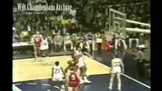 Wilt Chamberlain finger roll over Gus Johnson  1969 ASG Multiple camera angles [upl. by Cinamod337]