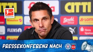 Die Pressekonferenz nach dem Heimspiel gegen den 1 FC Heidenheim 🎙️  KSVFCH [upl. by Verine]