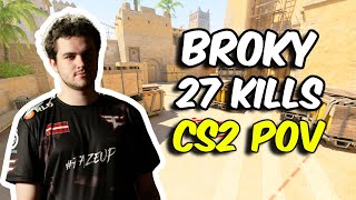 broky 27 Kills w frozen amp rain Mirage  FACEIT Europe Nov 26 2024  CS2 POV [upl. by Enirroc]