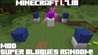 Minecraft 1710 MOD SUPER BLOQUES RANDOM Chance Cubes Mod Español [upl. by Kannav794]