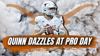 Quinn Ewers DAZZLES at Pro Day  Spring Football Updates  Texas Longhorns [upl. by Shore508]