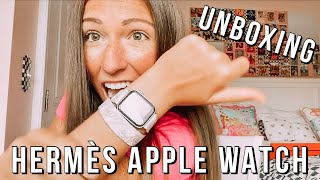 Unboxing my New Hermes Apple Watch [upl. by Atinel]