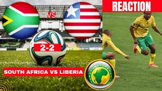 South Africa vs Liberia 22 Live Africa Cup Nations Qualifiers Football Match Bafana Highlights [upl. by Nyliak246]