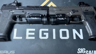 Spectre Comp p320 vs P320 AXG Legion range footage in close up [upl. by Nevile]