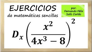 Ejercicios resueltos sobre derivadas Ejemplos 7 y 8 Cálculo diferencial por fernasol [upl. by Ahscrop70]