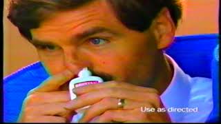 Dristan 12 hour nasal spray  tv commercial  1991 [upl. by Wan]