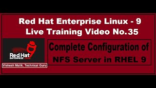 Complete Configuration of NFS Server in RHEL9  NFS Server Configuration in Linux in HINDI [upl. by Stepha]