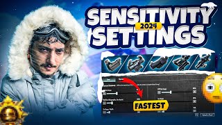 Best Sensitivity amp Setting In 2024😱  Ios amp Android  Pubg Mobile  How Brand [upl. by Mihe]