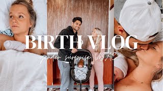 EMOTIONAL  RAW VBAC BIRTH VLOG w surprise gender [upl. by Esyla796]